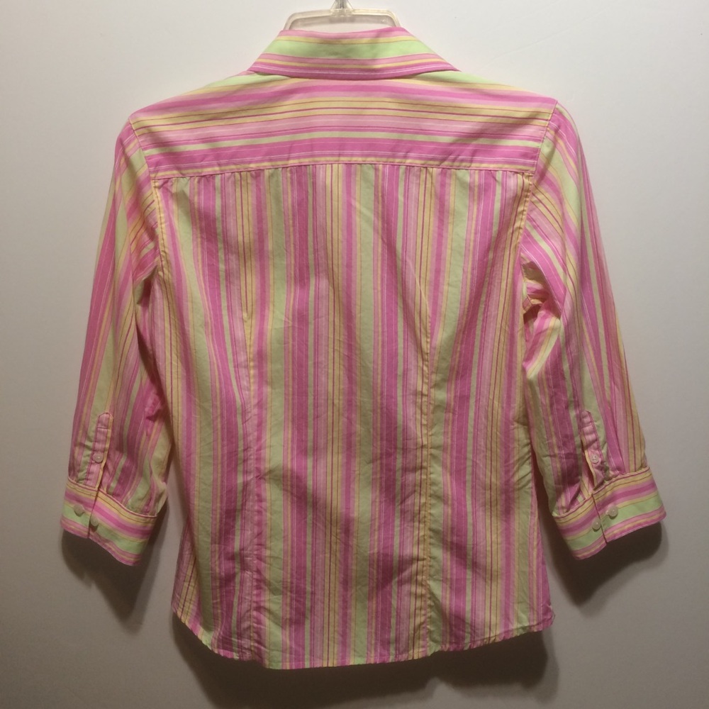 Lilly Pulitzer Shirt Sz 4 Button Down Career - Picture 6 of 8